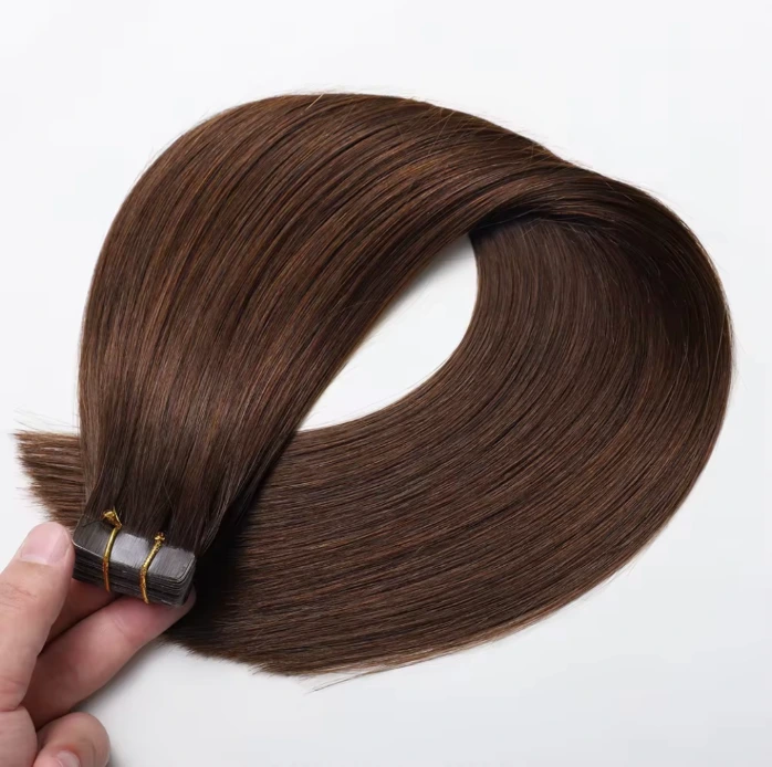 Hair Planet Luxury Tape In Extension, Color #2 Dark Brown.