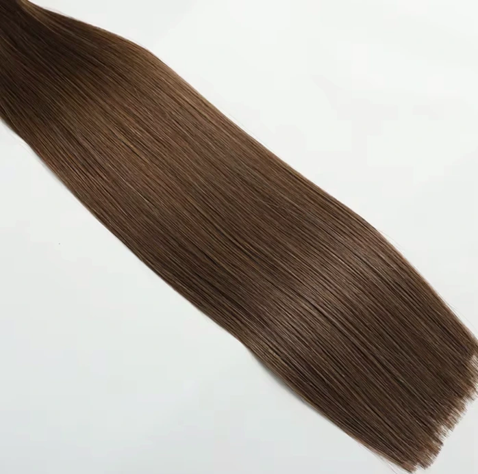 Hair Planet Luxury Tape In Extension, Color #6, Light Brown.